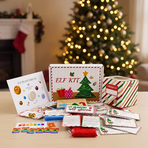 Weihnachten Adventskalender 27 Tage Countdown Elf Kit DIY Feiertag Dekoration Blind Box Kreative Niedlich Kinder Spielzeug