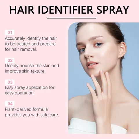 HOYGI Facial Hair Identifier Spray and Eyebrow Razors Set Gentle Skin Cleaning Dermaplaning Tool Kit for Women Beauty