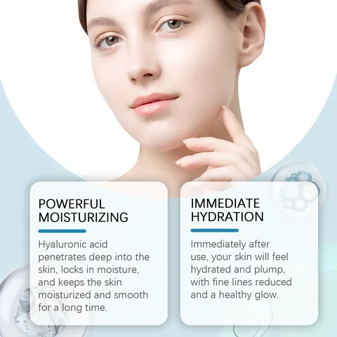 Hoygi Hyaluronic Acid Face Serum Roller 10ml Deep Hydrating Moisturizing Essence Anti-Aging Skin Care Serum For Face Revitalizing