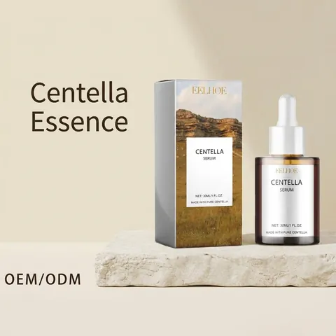 EELHOE Centella Asiatica Face Serum 30ml Moisturizing Soothing Skin Repair Essence With Hyaluronic Acid Vitamin E For Smooth Hydrated Skin