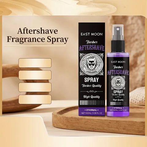 East Moon Men Aftershave Spray Gentle Moisturizing Soothing Refreshing Barber Quality Skin Care Facial Mist Spray For Men