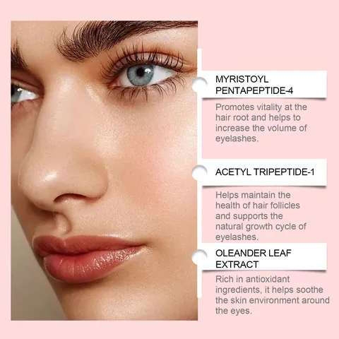 EELHOE Eyelash Growth Serum Natural Long Eyelashes Moisturizing Nourishing Eye Care Mild Formula Eyelash Enhancer For Women