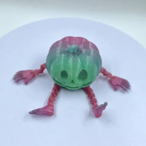 3D-Druck Beweglicher Kürbis-Monster Halloween-Spielzeug Bewegliche Gelenke Skurriles Deko-Objekt Für Festival-Geschenk