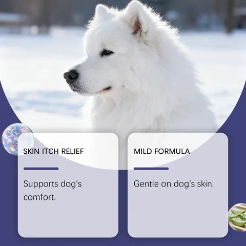 YEGBONG Champú Suave para Perros 100ml Ingredientes Suaves Alivio del Picor Limpieza Profunda Suavizado del Pelo Brillante para Mascotas