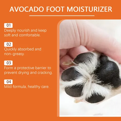 YEGBONG Baume Hydratant pour Pattes d'Animaux Crème de Soin Anti-crevasses Huile d'Avocat Cire d'Abeille Stick de Toilettage pour Chiens Chats