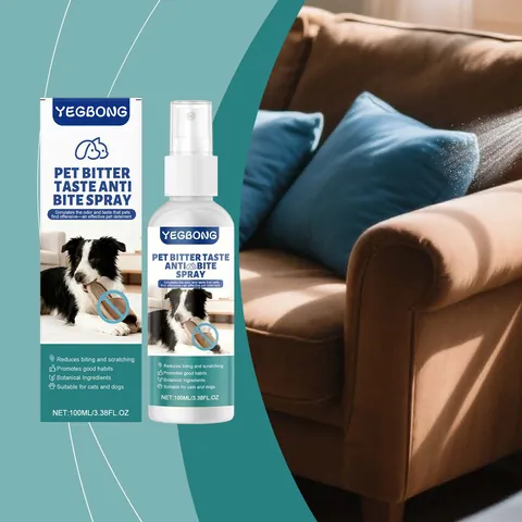 Pet Anti-Chew Spray for Cats and Dogs Bitter Deterrent for Furniture Sofa Shoes Plant Based Training Aid Protector