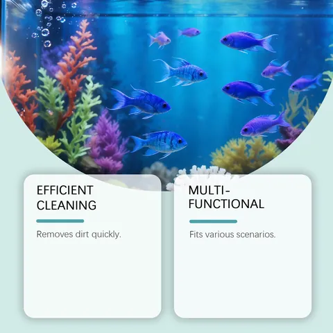 YEGBONG Doppelseitiger Schleifblock Multifunktionaler Aquarium Reinigungsschwamm Wiederverwendbares Entkalkungswerkzeug 3 Stück