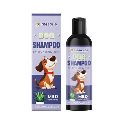 YEGBONG Champú Suave para Perros 100ml Ingredientes Suaves Alivio del Picor Limpieza Profunda Suavizado del Pelo Brillante para Mascotas