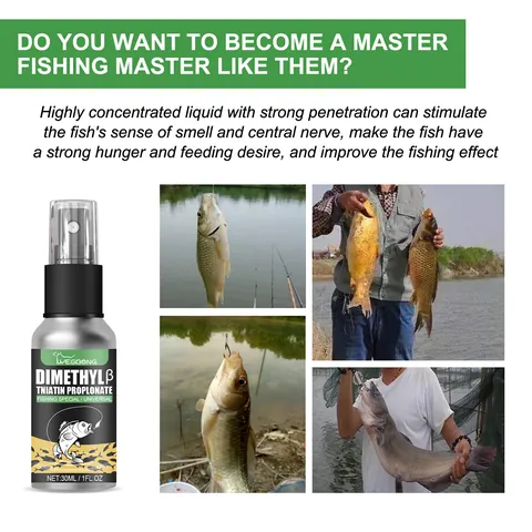Yegbong Fischlockstoff Angeln Geheimnis Lockstoff Duft DMPT Lockstoff Für Salzwasser Süßwasser Fisch Karpfen Angeln Additiv