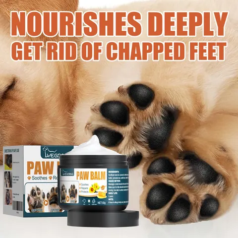 Pet Paw Balm Moisturizing Repairing Cream for Dogs and Cats Soothes Dry Cracked Pads Protective Care for Pet Foot Pads