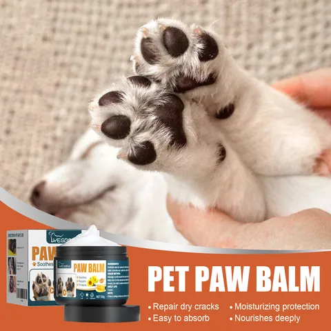 Pet Paw Balm Moisturizing Repairing Cream for Dogs and Cats Soothes Dry Cracked Pads Protective Care for Pet Foot Pads