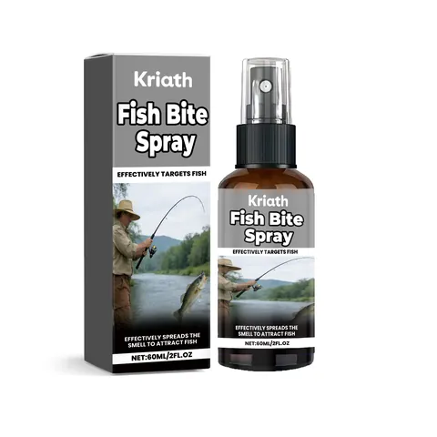 Spray Kriath Fish Bite Attractif Liquide Puissant pour Poisson Additif d'Appât pour Pêche en Eau Douce Carpe Tilapia