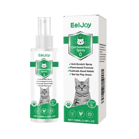 EelJoy Katzen Abschreckungsspray Innen Außen Pet Repellent Pflanzenformel Verhindert Kratzen Urinieren Trainingshilfe
