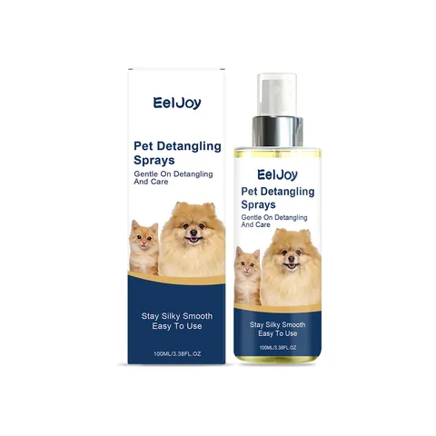 Spray Desenredante EELJOY para Perros Gatos Spray Suavizante Profesional Cuidado del Pelaje Limpieza Diaria Spray Suavizante