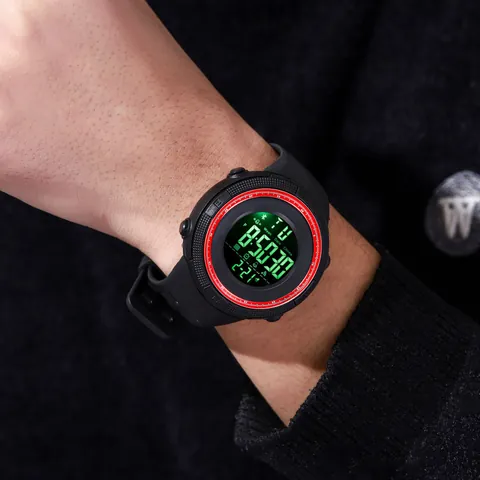 SKMEI 1251 Orologio Sportivo Digitale da Uomo Impermeabile Luminoso LED Sveglia Outdoor Orologio da Polso per Studente