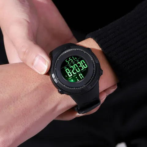 SKMEI 1251 Orologio Sportivo Digitale da Uomo Impermeabile Luminoso LED Sveglia Outdoor Orologio da Polso per Studente