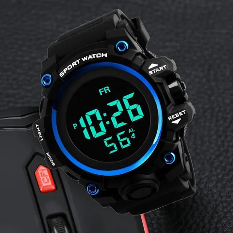Kids Digital Sports Watch For Boys Girls LED Luminous Waterproof Outdoor Multi-Functional Wristwatch With Alarm Stopwatch