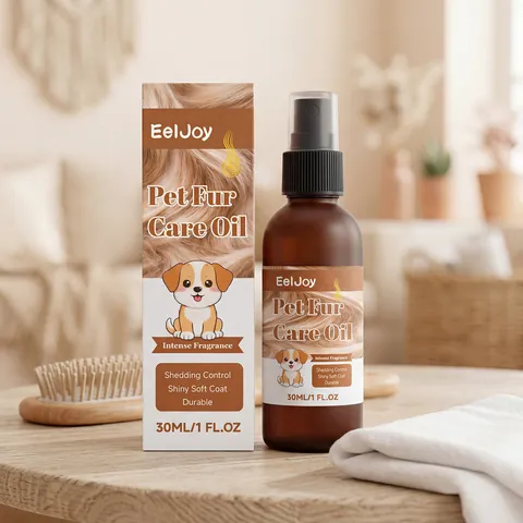 Eeljoy Spray Huile De Soin Pour Pelage D'animaux Pour Chiens Et Chats Contrôle De La Perte De Poils Pelage Brillant Et Doux