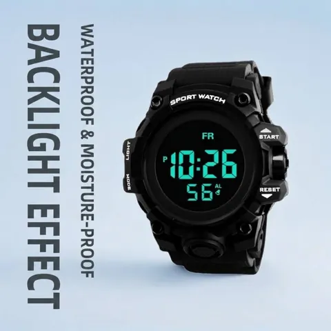 Kids Digital Sports Watch For Boys Girls LED Luminous Waterproof Outdoor Multi-Functional Wristwatch With Alarm Stopwatch