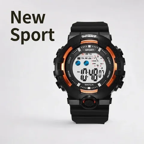 Schüler Sport Digitaluhr Für Jungen Wasserdicht Leuchtende Elektronische Uhr Multifunktionale Jugend Armbanduhr Für Schule Sport