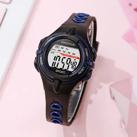 Reloj Deportivo Digital para Niños Niñas Estudiantes Escuela Lindo Multifuncional Luminoso Impermeable Reloj Electrónico