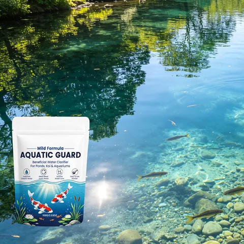 Aquatic Guard Wasserklärer Pulver Milde Formel Für Teich Koi Aquarium Wasserbehandlung Klare Lösung Professionelle Tierpflege