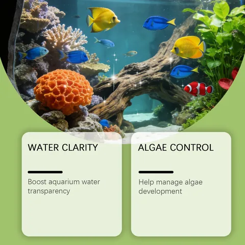YEGBONG Aquarium Algenvernichter Wasserreiniger Für Fischtank Tägliche Pflege Algenkontrolle Reinigungslösung Klare Wasserqualität
