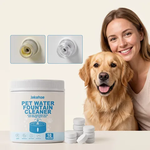 Jakehoe Haustier Trinkbrunnen Reiniger Tabletten 10 Stück Milde Formel Für Hunde Und Katzen Trinkbrunnen Reinigung Entkalkung