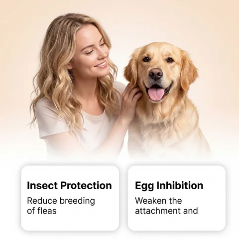 Spray Anti-Puces Et Tiques Pour Chiens Huile Végétale Naturelle Solution Nettoyante Apaisante Répulsif Pour Toutes Races
