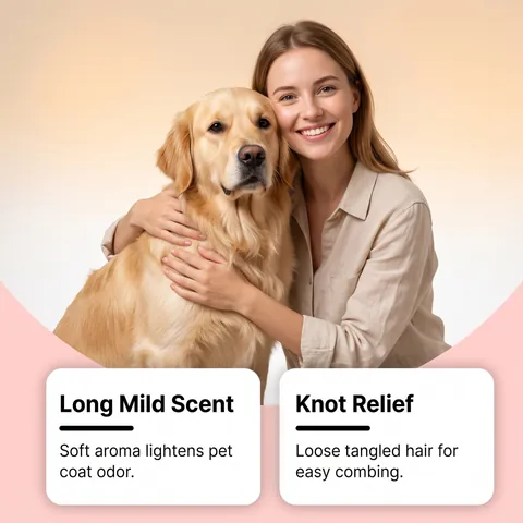 Pet Perfume Spray Coconut And Vanilla Scent For Dogs Cats Deodorizing Fur Smoothing Leave-In Fragrance Body Grooming Spray