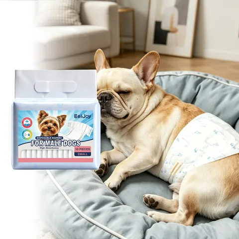 Male Dog Disposable Diapers High Absorbency Leak-Proof Breathable Pet Belly Bands Male Wraps Protective Pet Hygiene Pants