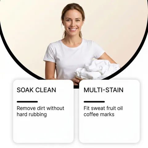 Jarrary Wasvlekverwijderaar Poeder Voor Kleding Krachtige Reiniging Actieve Zuurstof Vlekverwijderaar Wasverzachter Frisse Geur Huishoudelijk Reinigingspoeder