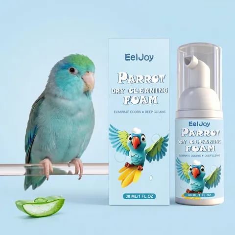 Parrot Dry Cleaning Mousse Foam For Small Birds Feather Care Deep Cleansing Deodorizing Waterless Pet Grooming Supplies