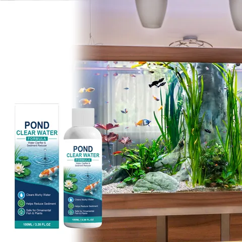 Professional Aquarium Water Clarifier Purifier For Fish Tank Pond Water Treatment Formula Safe For Fresh Saltwater Plants