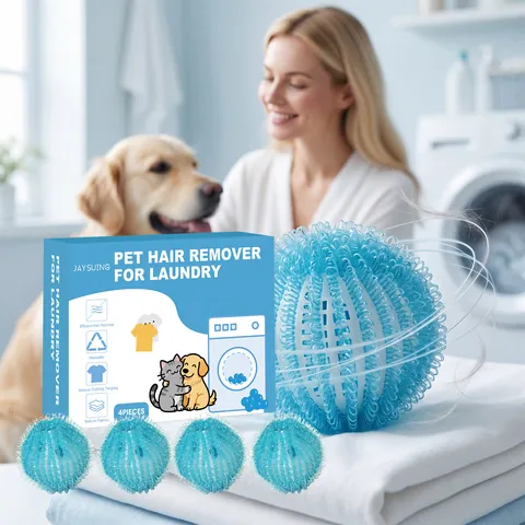 Reusable Pet Hair Remover Ball For Washing Machine Nylon Plastic Mesh Laundry Ball For Removing Fur And Lint From Clothing