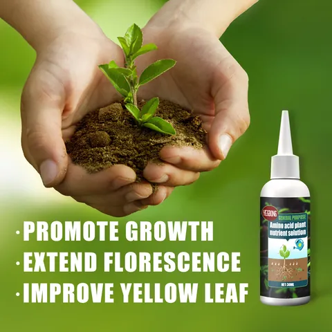 YEGBONG Amino Acid Plant Nutrient Solution Universal Foliage Fertilizer Garden Indoor Outdoor Green Plants Flowers Growth Boost