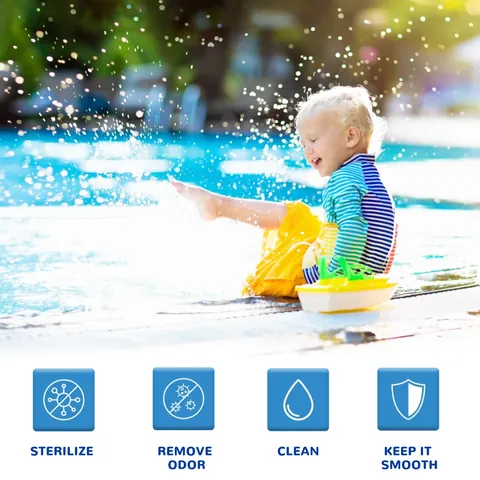 MoonSpry Tabletas de Limpieza de Piscinas Para Purificación de Agua Eliminación de Olores Accesorios Para Piscina