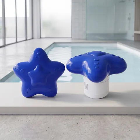 Dispensador Químico de Piscina de Estrella Flotante Soporte Ajustable para Tabletas de Cloro Bromo Accesorio de Mantenimiento