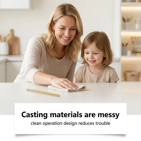 DIY 3D Hand Mold Kit Memorial Keepsake Plaster Casting Kit for Couples Families Handmade Modeling Sculpture DIY Tool Set