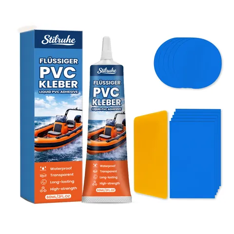 Professional Stilruhe Pool Repair Kit Waterproof Transparent PVC Adhesive Scraper Patches For Inflatable Boats Kayaks Pools