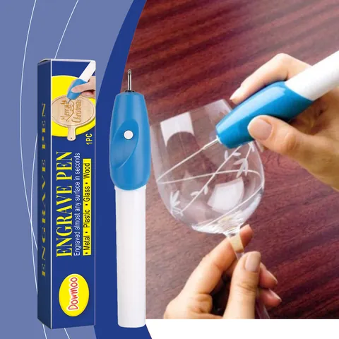 DOWMOO Stylo de Gravure Électrique DIY Portable Outil de Graveur pour Bois Verre Métal Plastique pour Projets d'Artisanat de Noël