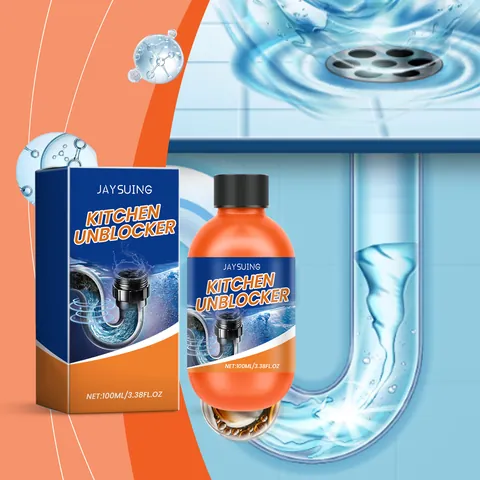 Jaysuing Pipe Unblocker Liquid Drain Cleaner For Kitchen Sink Toilet Sewer Pipe Oil Clog Remover Household Cleaning Agent