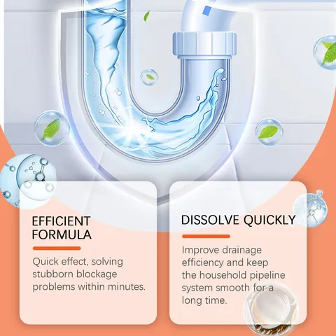 Jaysuing Pipe Unblocker Liquid Drain Cleaner For Kitchen Sink Toilet Sewer Pipe Oil Clog Remover Household Cleaning Agent