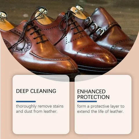 Leather Conditioner Cream Beeswax Carnauba Wax Waterproof Scratch Repair For Shoes Car Seats Furniture Deep Cleaning