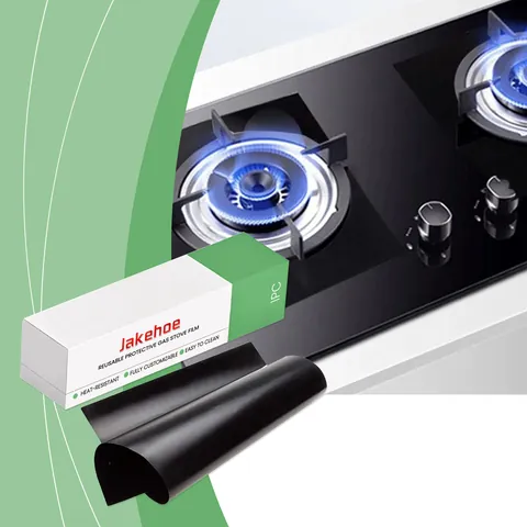 Reusable Fiberglass Gas Stove Protector Liner Heat Resistant Non-Stick Oil Proof Range Stove Top Cover For Kitchen Cleaning