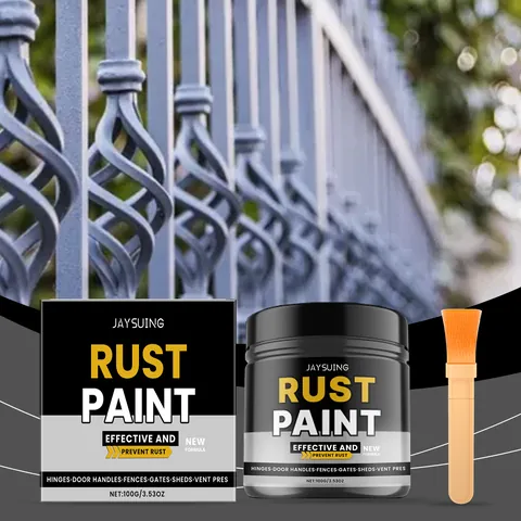 Jaysuing Gray Anti Rust Paint Waterproof Sunproof Wear Resistant Metal Surface Renovation Protective Coating For Fences Gates