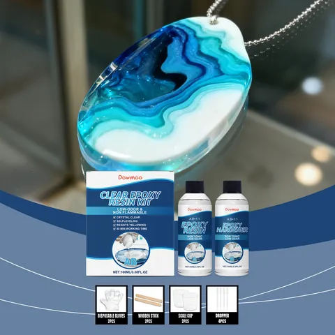 Clear Epoxy Resin AB Kit DIY Handmade Jewelry Making Crystal Glue Low Odor Fast Curing Liquid For Art Craft With Tools