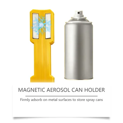 Jue Fish Magnetic Aerosol Can Holder Portable Wall Mounted Storage Rack For Garage Toolbox Spray Can Organizer With Magnets
