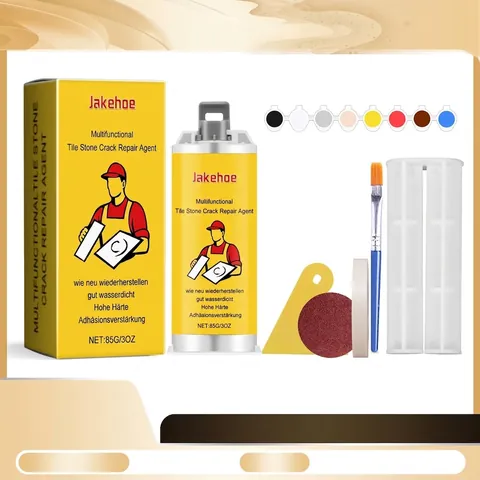 Professional Tile Marble Repair Glue Kit Porcelain Crack Repair Agent Multicolor Pigment For Bathtub Sink Ceramic Repair