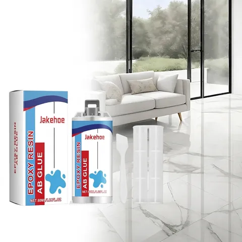 Jakehoe Epoxy Resin AB Glue Kit 50ml Waterproof Crack Repair Adhesive for Ceramic Tile Pipe Sealing Home Repair Tools
